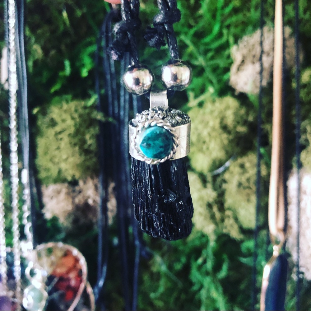 Black tourmaline necklace